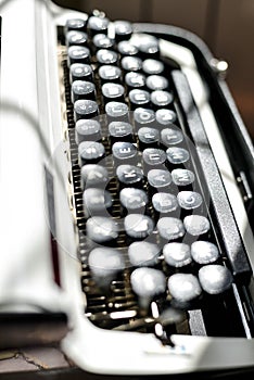 Printing   typewriter with Russian letters