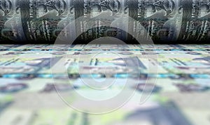 Printing UAE Dirham Notes