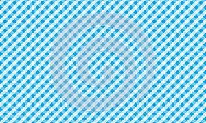 Light blue and white gingham pattern teblechloth.Vector illustration.