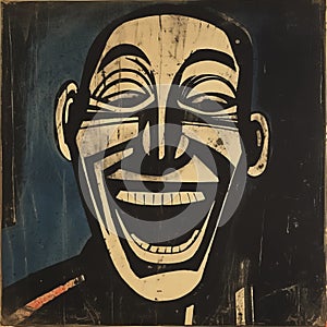 Printmaking Poster: Laughing Man By George Rouault photo