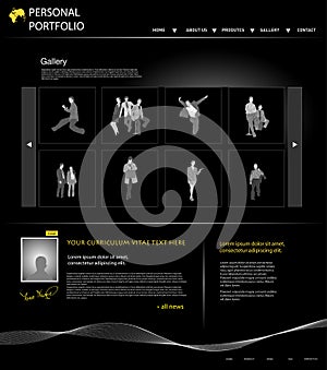 Printpersonal portfolio website template