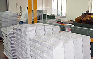 Printshop: post press finishing line