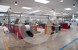 Printshop (printing plant) - Finishing line photo