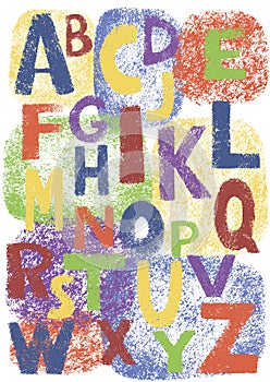 PrintVector hand-written lettering font , brush strokes   Alphabet. Typography collection.