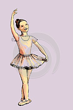 PrintYoung ballerina number two