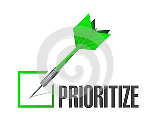 prioritize check dart illustration design photo