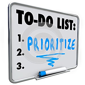 Prioritize Word To Do List Manage Workload Many Tasks photo