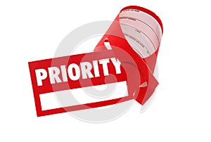 Priority label luggage - business class flight