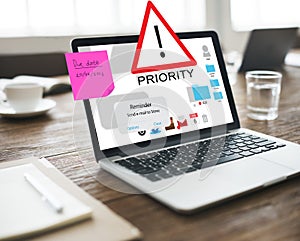 Priority Reminder Remind Agenda Prioritize Concept