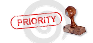 PRIORITY Rubber Stamp