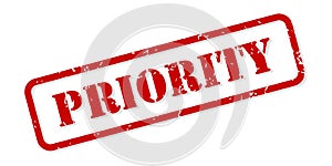 Priority Rubber Stamp Vector