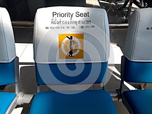priority seat : seat for monk