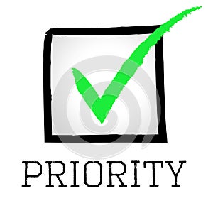 Priority Tick Shows Correct Mark And Preference