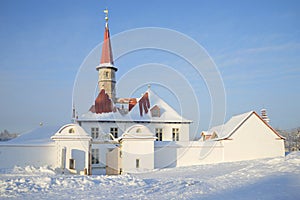 Priory Palace january day. Gatchina, Russia