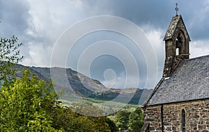 Priory and Parish Church of Saint Mary is in Beddgelert, in the Snowdonia area of Gwynedd, Wales