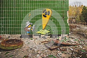 Pripyat ghost town, Chernobyl Exclusion Zone. Nuclear, abandoned.