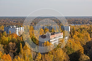 Pripyat ghost town, Chernobyl Exclusion Zone. Nuclear, abandoned.