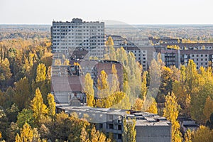 Pripyat ghost town, Chernobyl Exclusion Zone. Nuclear, abandoned.