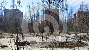 Pripyat Town, Chernobyl Exclusion Zone. Chernobyl nuclear accident city