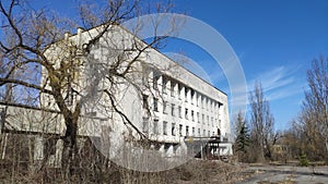 Pripyat Town, Chernobyl Exclusion Zone. Chernobyl nuclear accident occurred on 26 April 1986 sience center