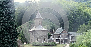 Prislop Monastery from Hunedoara County, Romania and Arsenie Boca