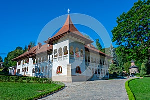 Prislop monastery in Romania during a sunny day