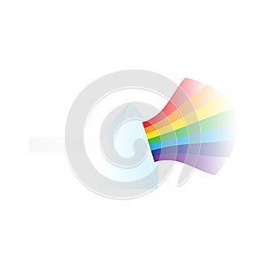 Prism light rainbow VIBGYOR spectrum