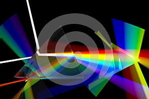 Prism rainbow abstraction photo