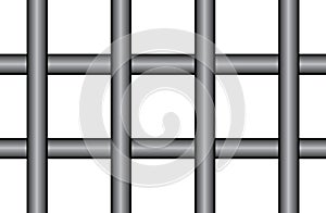 Prison bars isolated on transparent