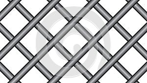 Prison bars isolated on transparent