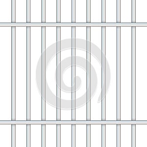 Prison bars isolated on transparent. Way out to freedom concept. Vector illustration.