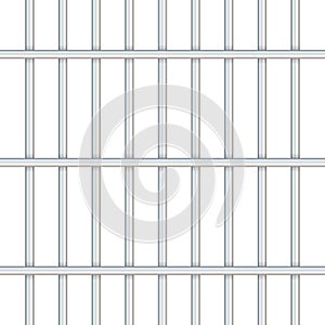 Prison bars isolated on transparent. Way out to freedom concept. Vector illustration.