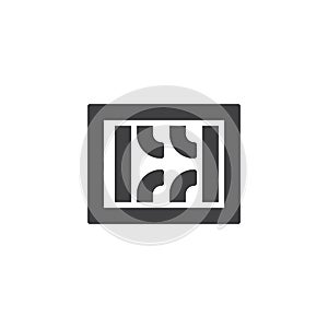 Prison break vector icon