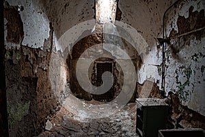 Prison cell in disrepair