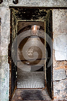 Prison cell in disrepair