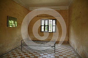 Prison cell. Pnom Penh. Cambodia