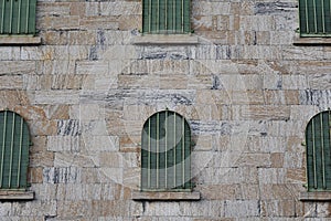 Prison cell windows.