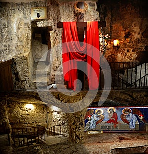 Prison of Christ. Abstract reconstruction. Jerusalem. Israel photo