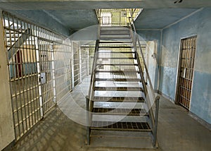 Prison corridor leads to the second floor