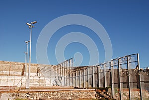 Prison courtyard