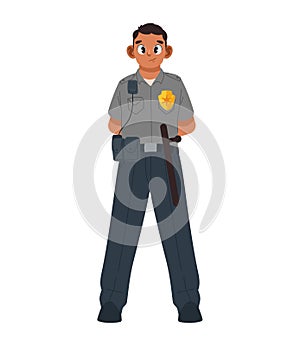 prison guard man standing