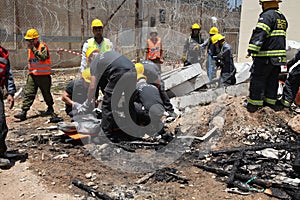 Prison guards rescue rocket attack casualties in Carmel Prison