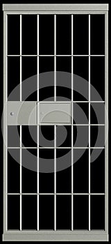 Prison Jail Cell Door Isolated Illustration