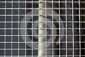 Prison metallic window with small quadrants diagonal strait lines macro background fine art in high quality prints products fifty