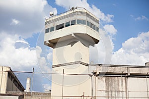 Prison surrounded by gate