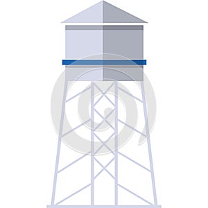 Prison tower for debtor vector flat icon photo