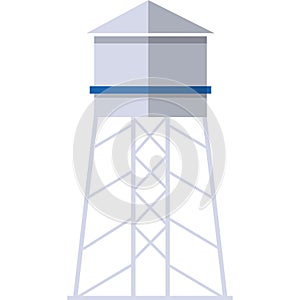 Prison tower for debtor vector flat icon