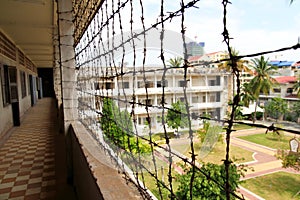 Prison at Tuol Sleng Genocide Museum