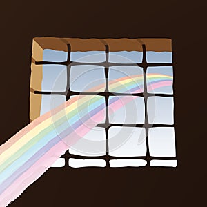 Prison window (vector)