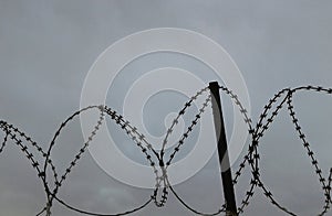 Prison wire fence